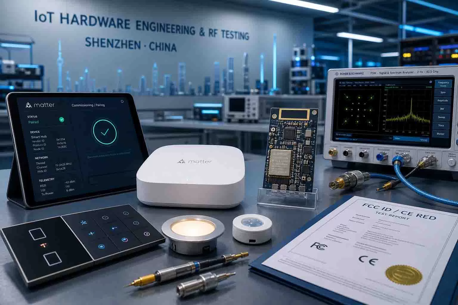 Sourcing Smart Home &amp; IoT Hardware in China 2026: Matter vs. Tuya vs. ESP32, RF Tuning, and FCC/CE Certification